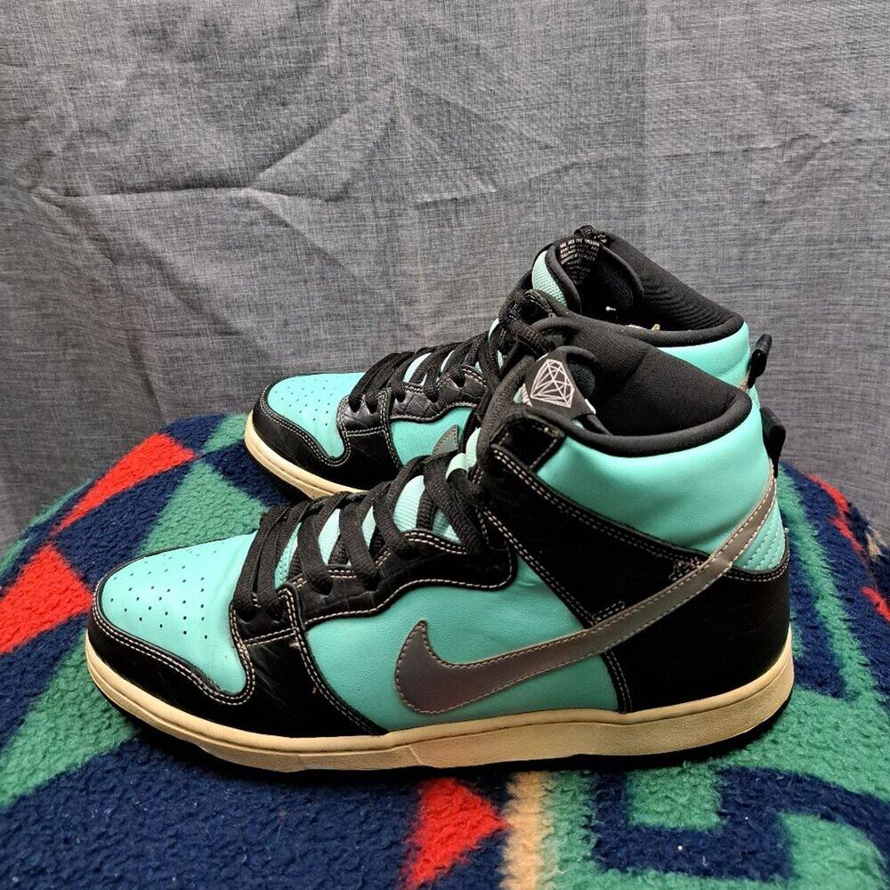 %Size 12 - Nike SB Dunk High Premium x Diamond Supply Co. Tiffany Men / A 14